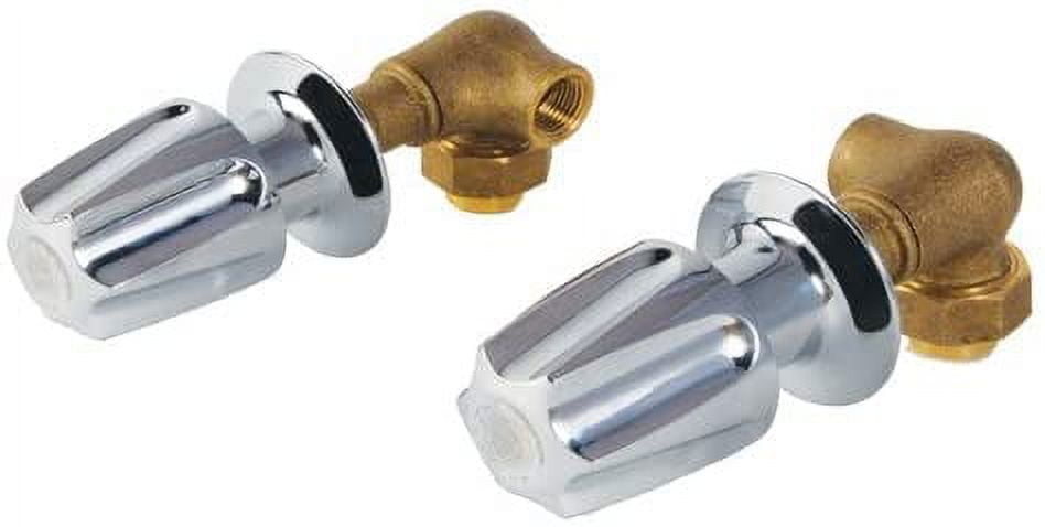 Avalon 5005-A Avalon Two Way Corner Handle Valve Chrome Finished