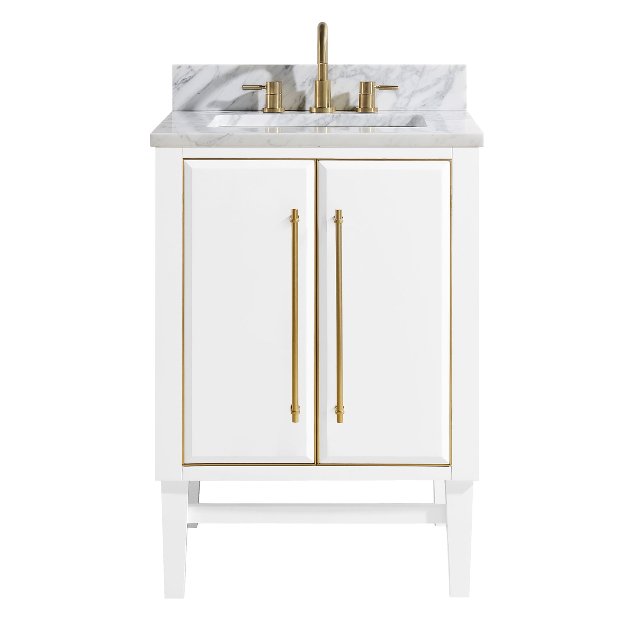 Avanity Mason-Vs25-G-C Mason 25" Free Standing Single Basin Vanity Set - White