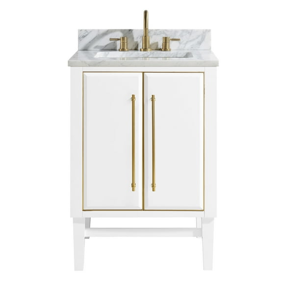 Avanity Mason-Vs25-G-C Mason 25" Free Standing Single Basin Vanity Set - White