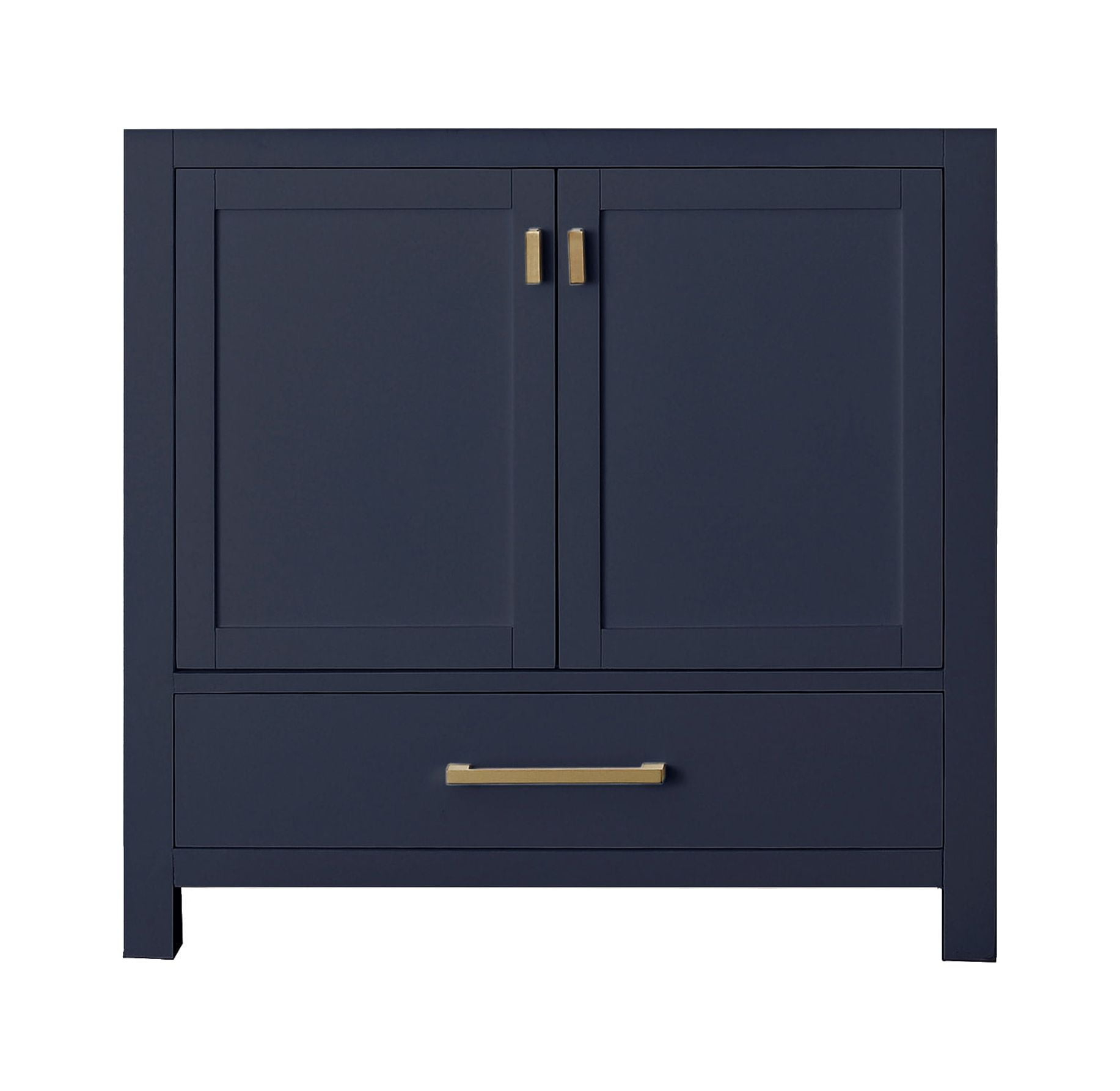 Modero 36'' Navy Blue Solid Wood Freestanding Vanity Base