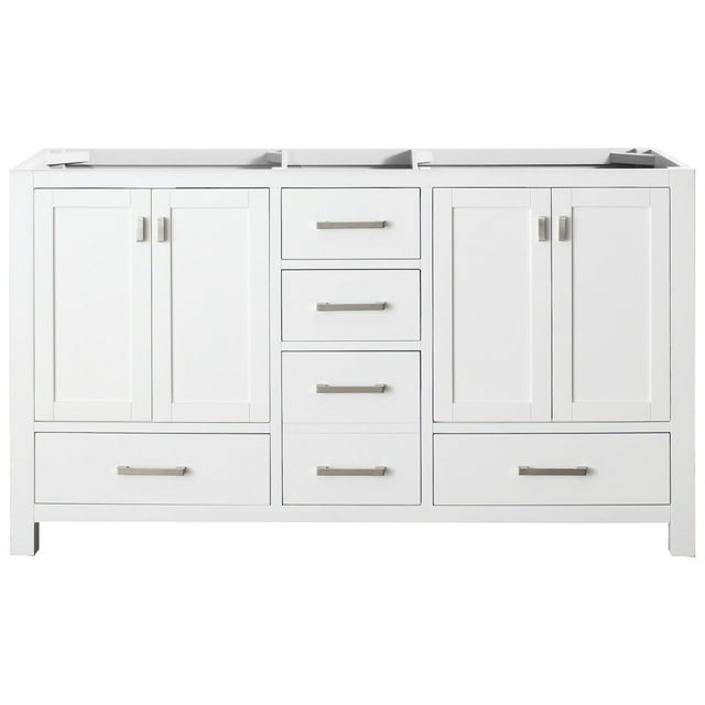 Avanity Modero-V60 Modero 60" Double Free Standing Wood Vanity Cabinet Only - White