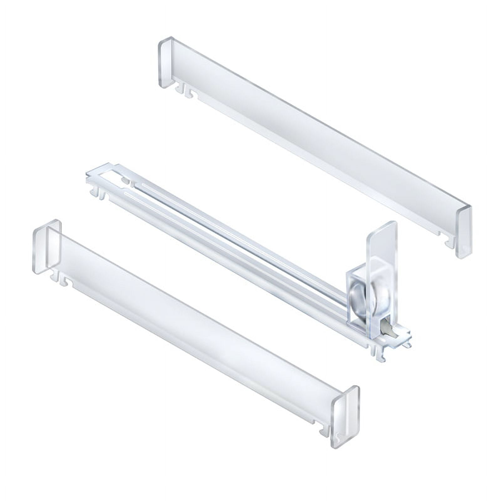 Clear Acrylic Spring-Loaded Track Kit with Dividers