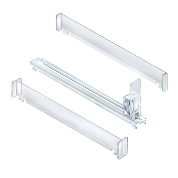 Clear Acrylic Spring-Loaded Track Kit with Dividers