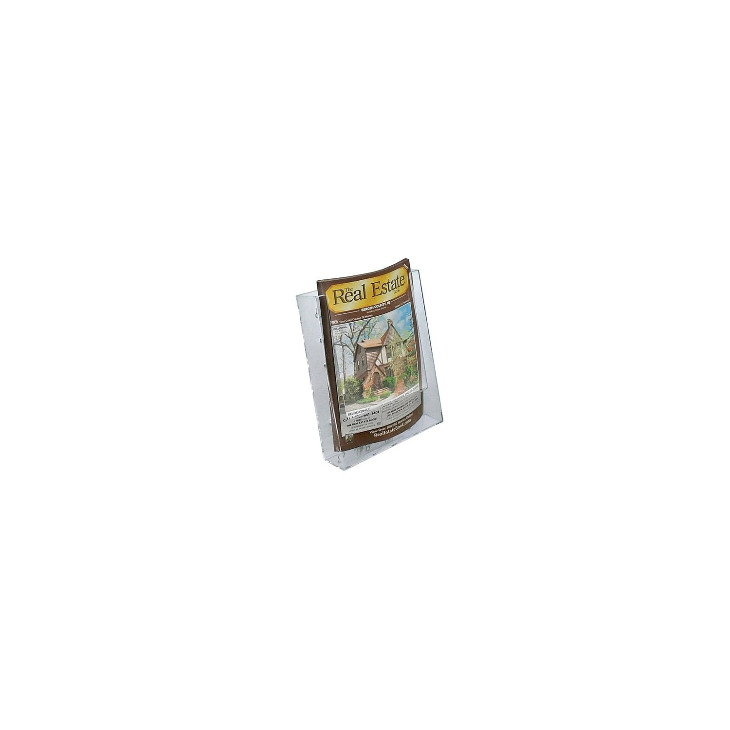 Azar Displays Modular Bifold Brochure Holder. Inside Dimension: 6.125"W, 10-Pack (Set of 10)