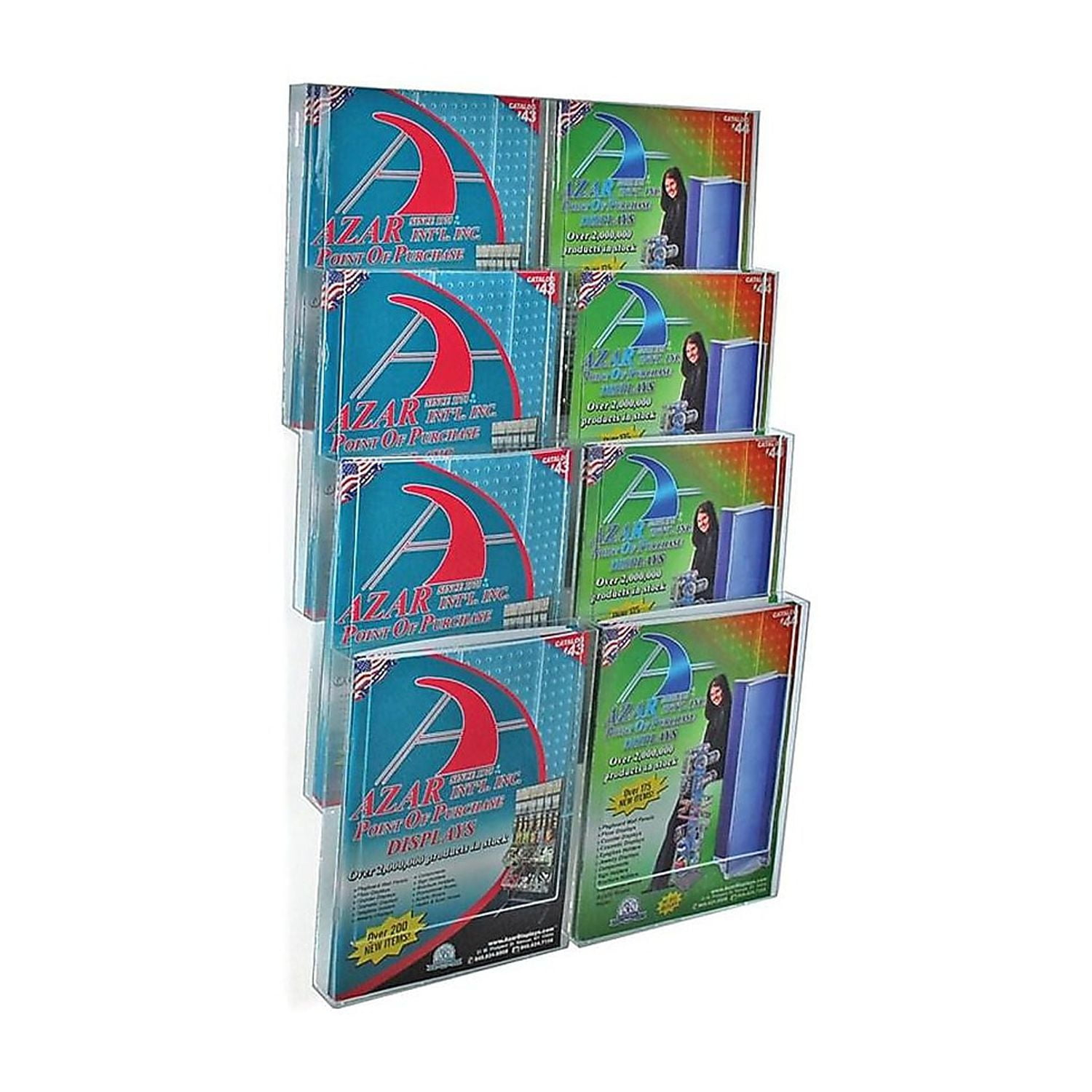 Azar Displays Eight-Pocket Letter Wall Mount