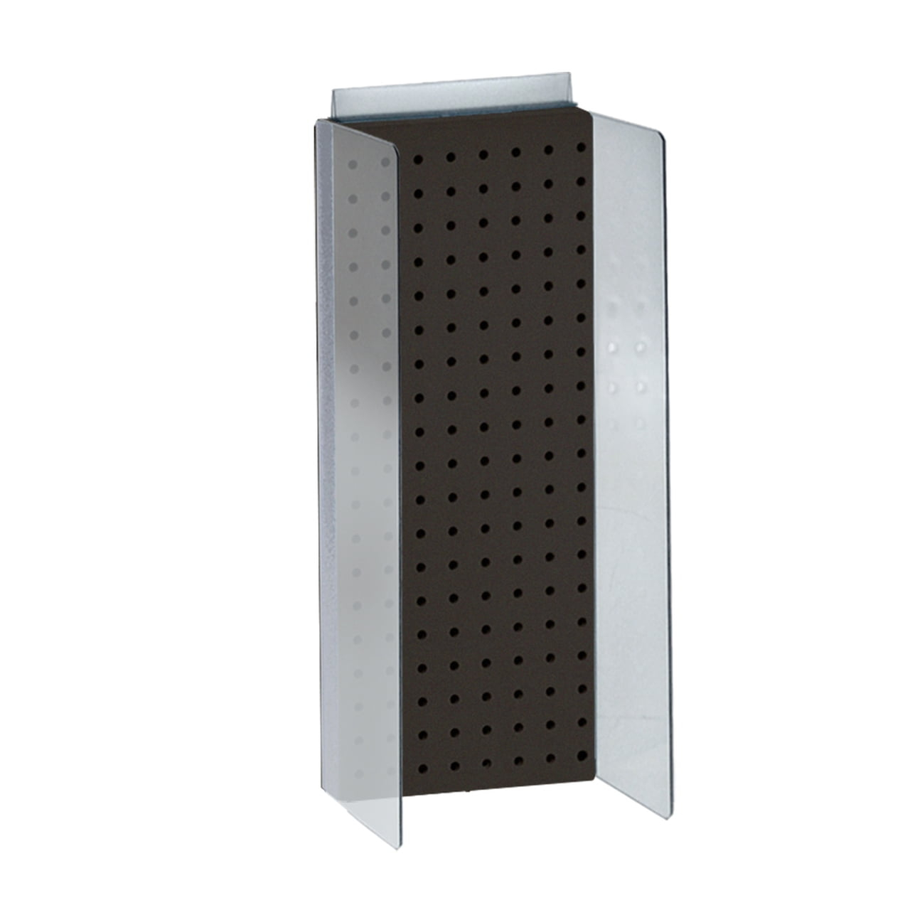 Azar Displays 700359-BLK Black 8"W x 20.625"H Pegboard Powerwing Display