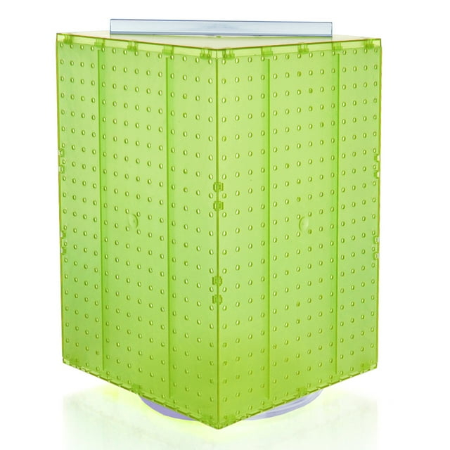 Four-Sided Revolving 14"W x 20"H Pegboard Counter Display