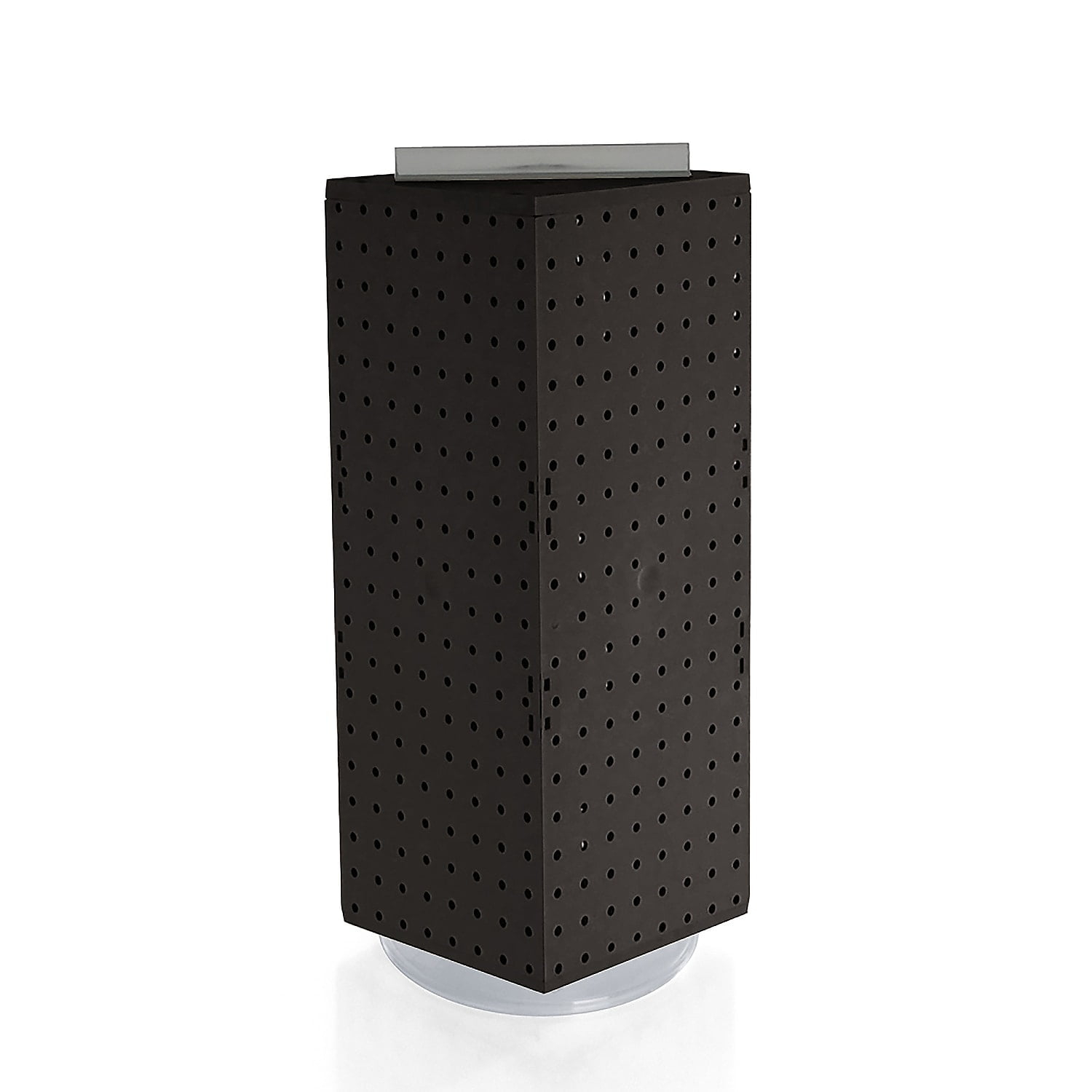 Azar Displays 703385-BLK Four-Sided Revolving 8"W x 20"H Pegboard Counter Display