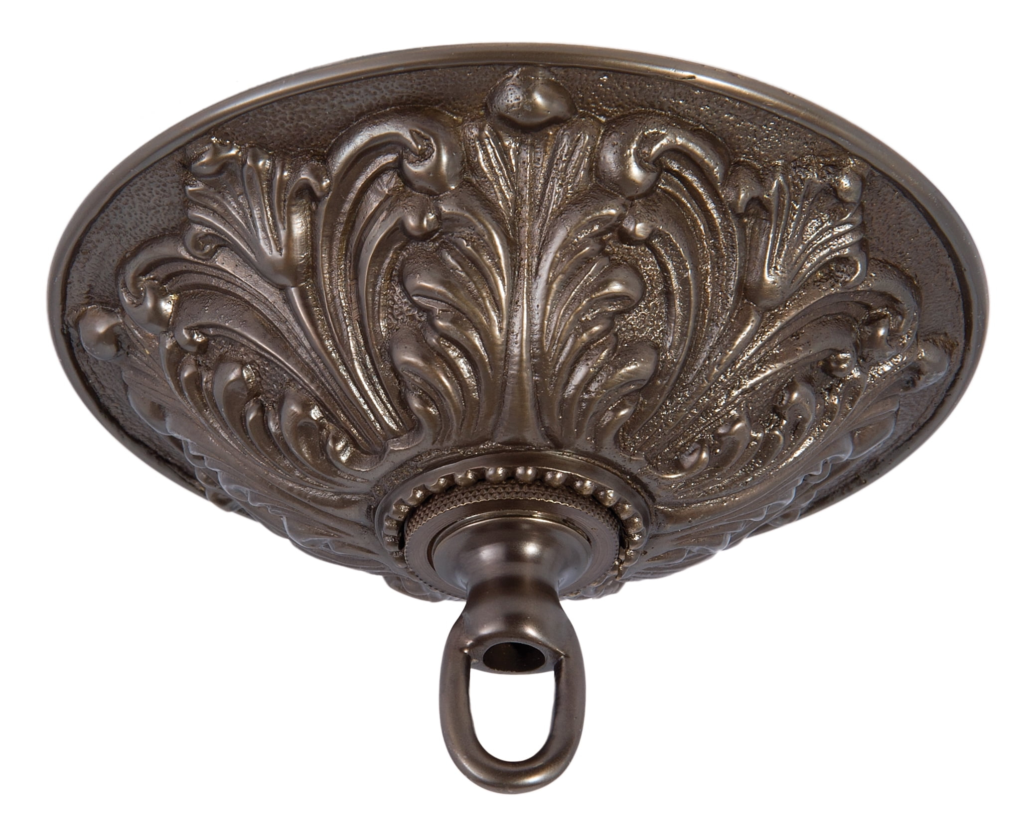 Antique Bronze Finish Cast Brass Screw Collar Canopy Kit