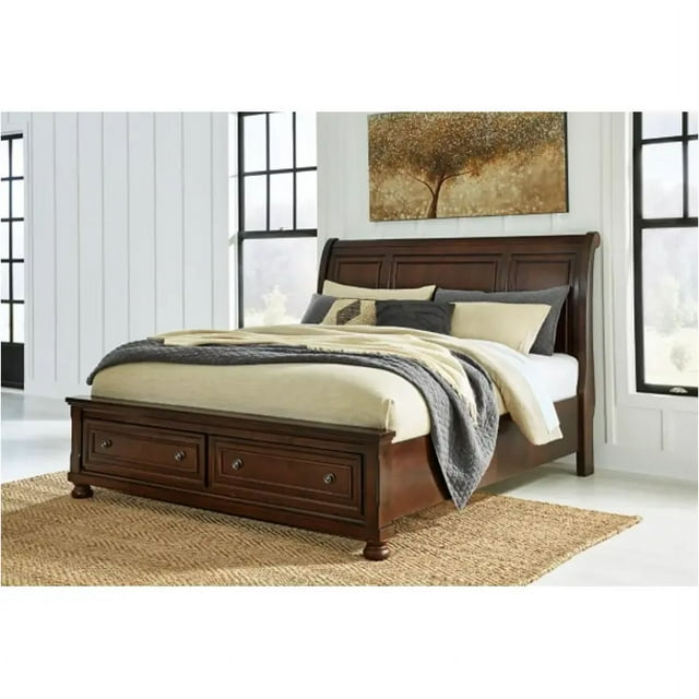 Signature Design by Ashley Porter Brown King/California King Sleigh Headboard