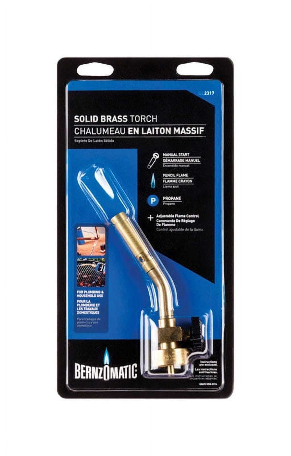 BernzOmatic Basic Use UL2317 Brass Pencil Flame Propane Torch Head by BernzOmatic