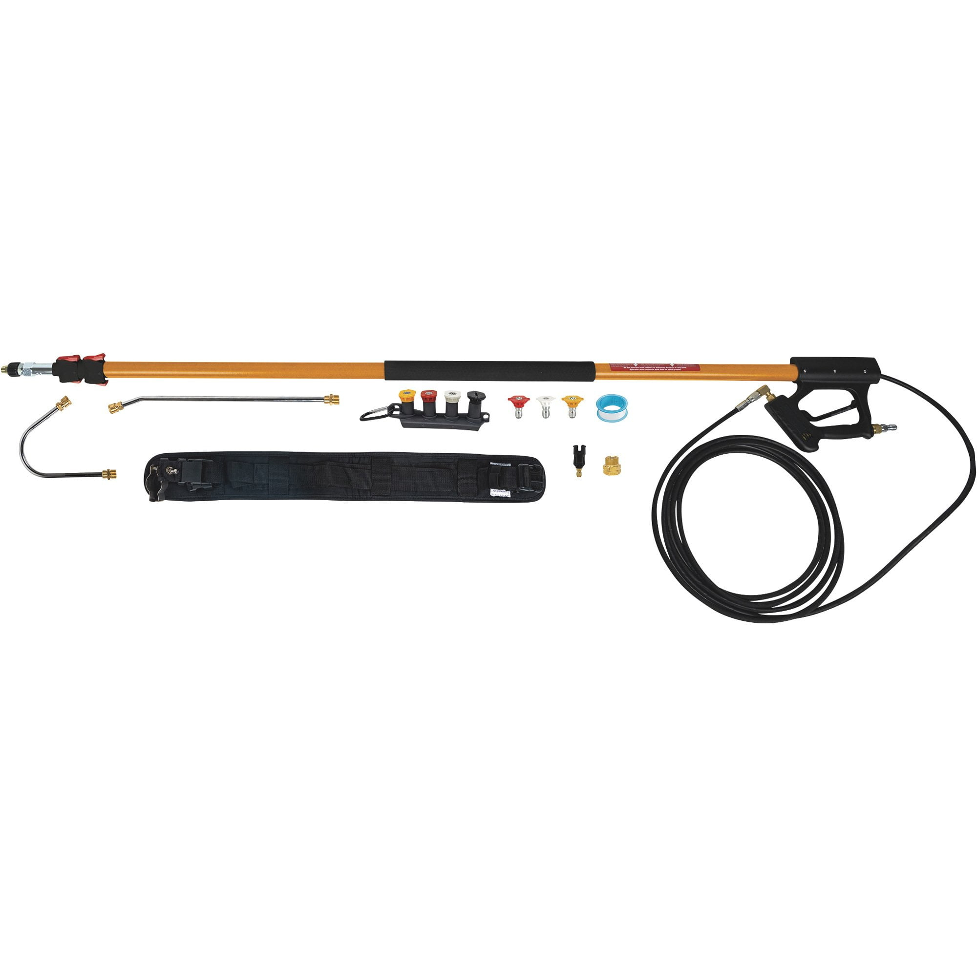BE Power Equipment, BE 18ft. Pressure Washer telescoping wand kit, Max. PSI 4000 GPM 8 Range 18 ft, Model# 85.205.018ALKIT
