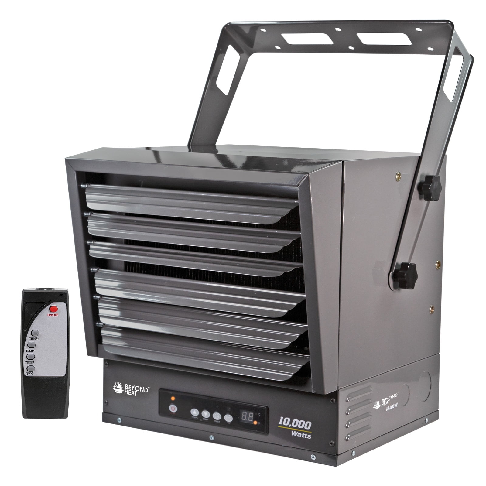 Beyond Heat Black 10000W Electric Overheat Protection Garage Heater