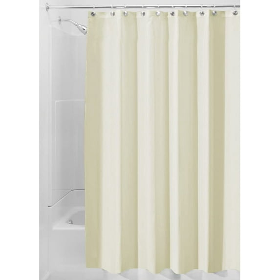 iDesign 72 in. H X 72 in. W Sand Solid Shower Curtain Liner Polyester