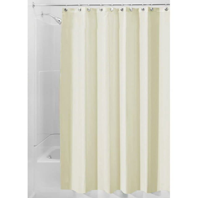 iDesign 72 in. H X 72 in. W Sand Solid Shower Curtain Liner Polyester