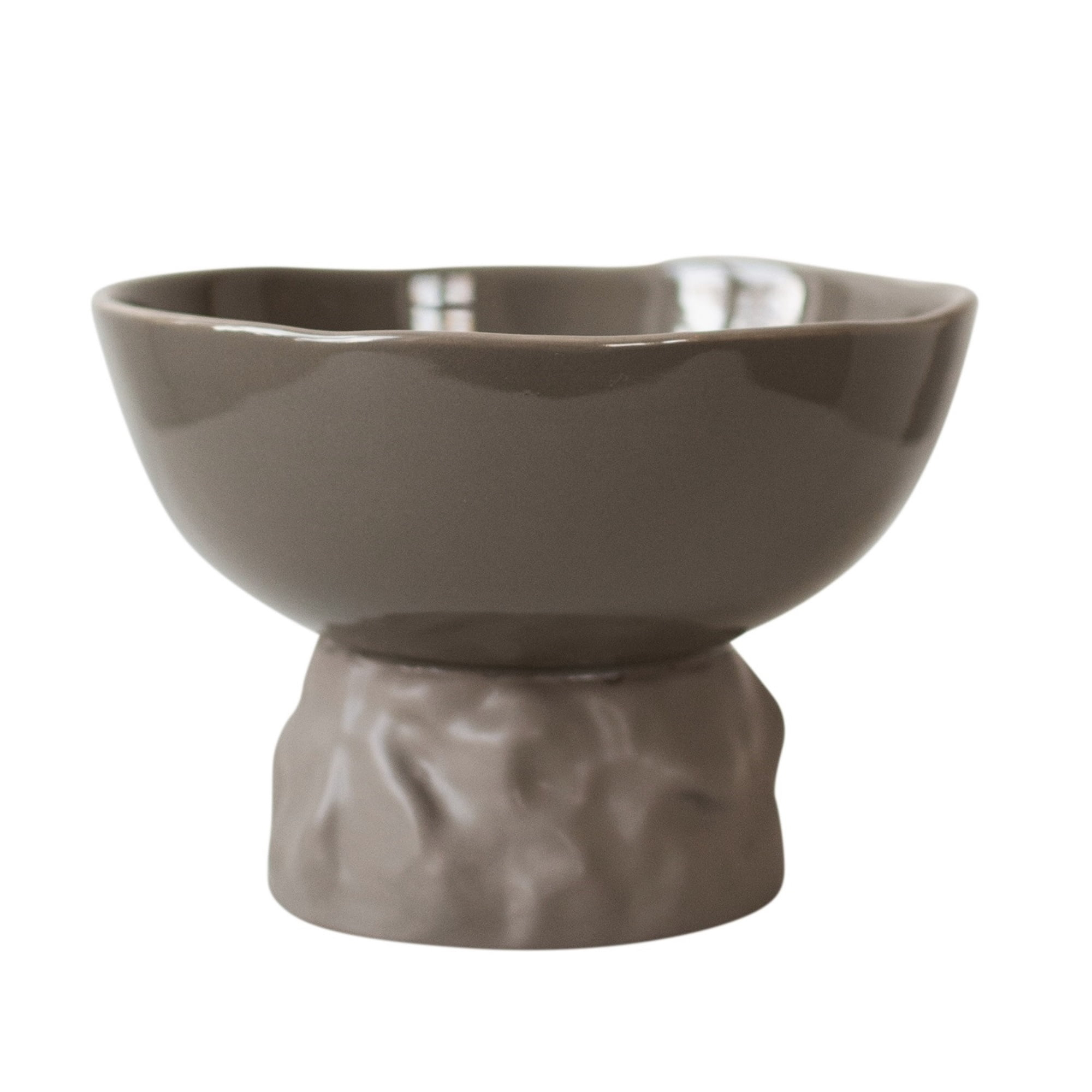 BIDK Home Matte Finish Ceramic Accent Bowl - 7.75" - Brown