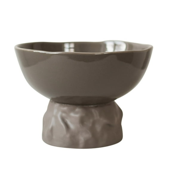 BIDK Home Matte Finish Ceramic Accent Bowl - 7.75" - Brown