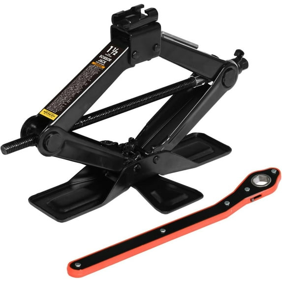 BIG RED 1.5 Ton Portable Steel Scissor Jack