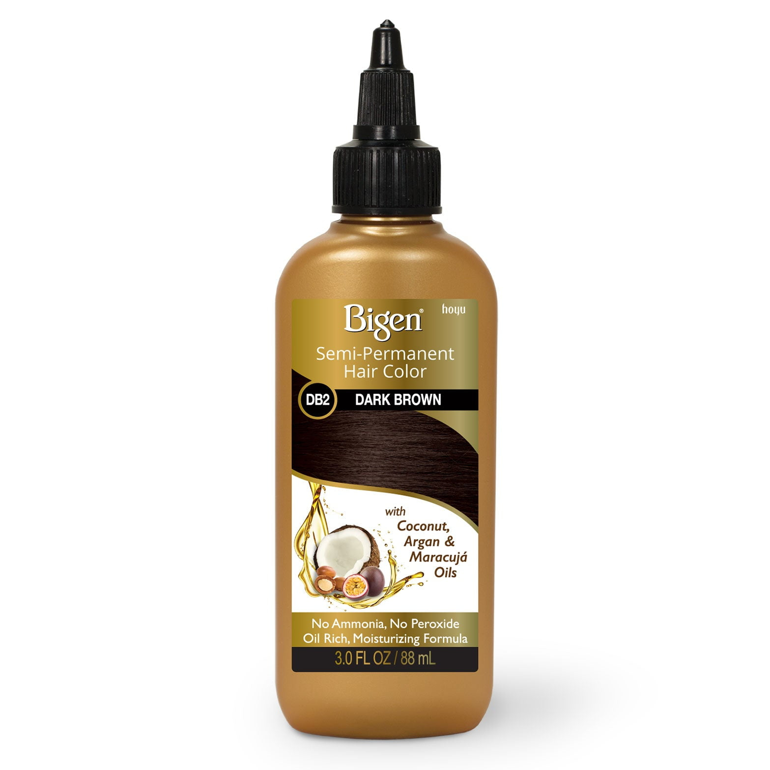 BIGEN - Semi-Permanent Hair Color [ DARKE BROWN #DB2 ] 3 Oz. * BEAUTY TALK LA *