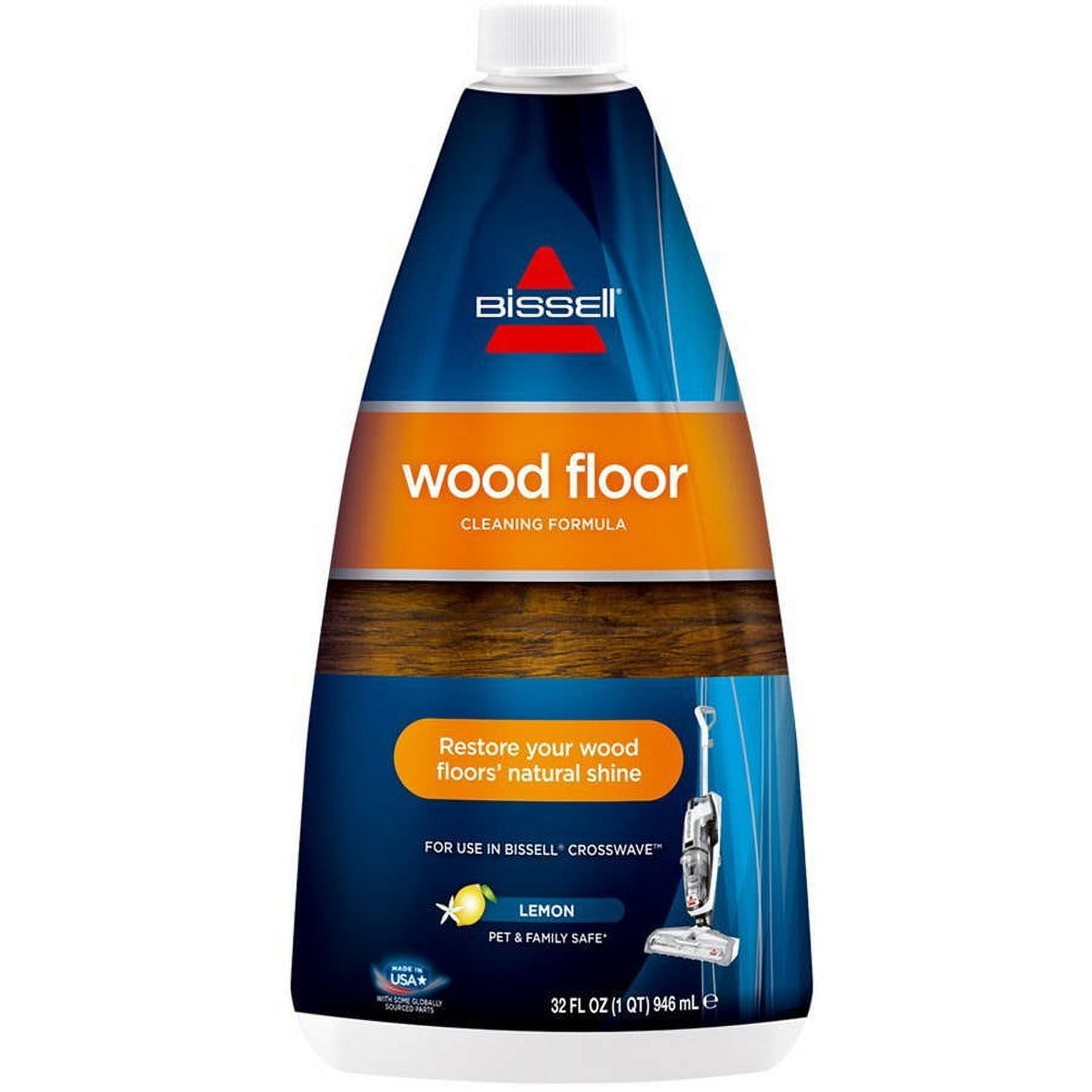 BISSELL Indoor Wood Floor Formula CrossWave& SpinWave, Lemon