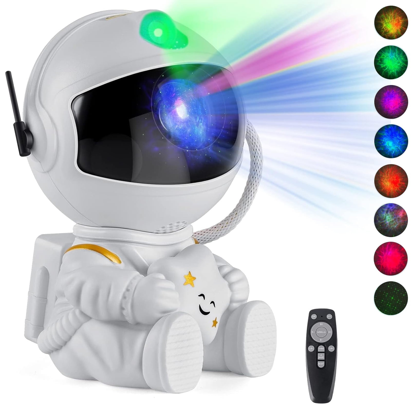 Astronaut Projector，Star Projector Galaxy Light，Night Light for Kids，Light Projector for Bedroom，Starry Nebula Ceiling LED Lamp，with Remote