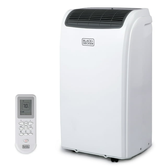 BLACK+DECKER BPACT12HWT 6,000 BTU SACC/CEC (12,000 BTU ASHRAE) Portable Air Conditioner with Heat & Remote Control