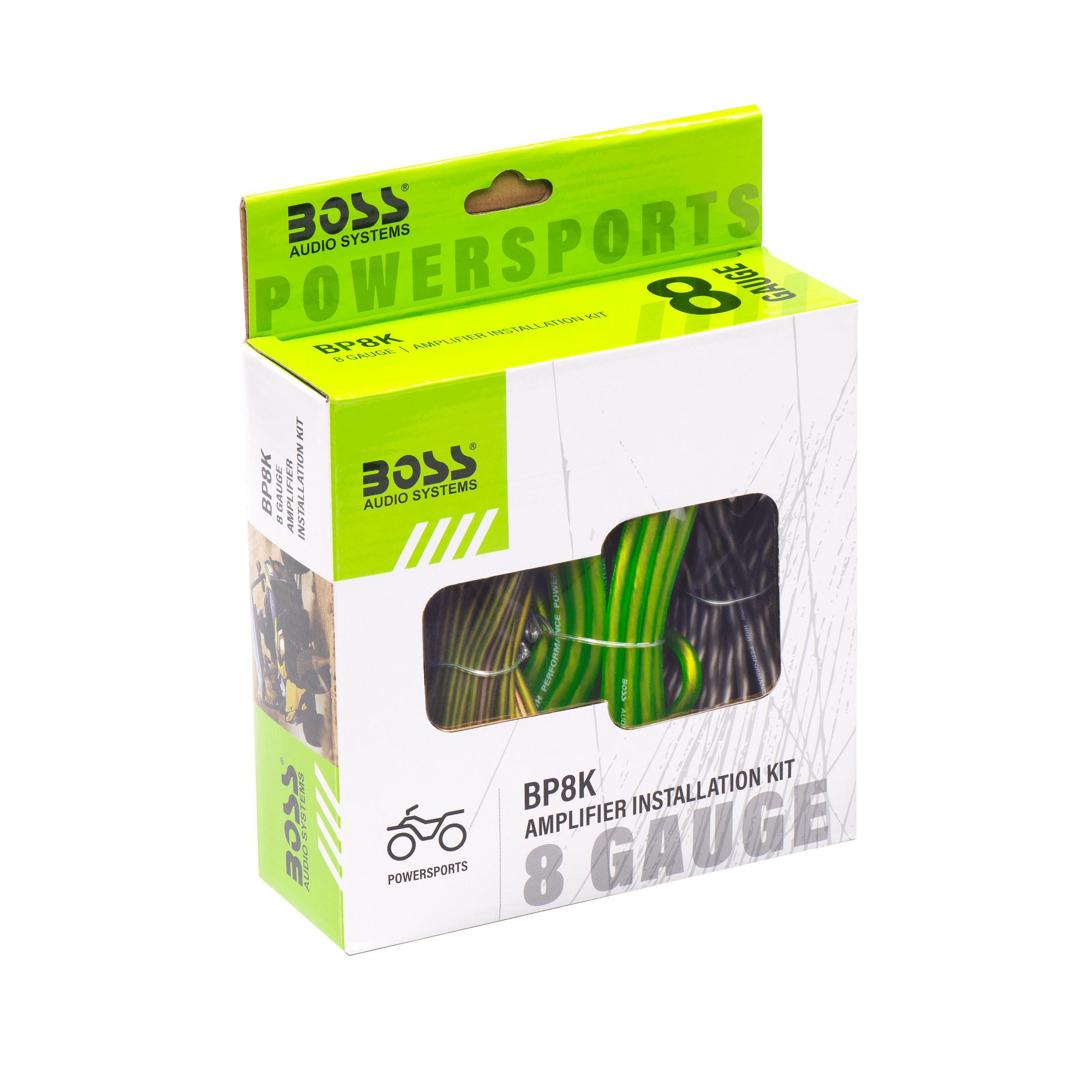 BOSS Audio Systems BP8K 8 Gauge Car Amplifier Installation Wiring Kit - A Car Amp Wire Kit Helps You Make Connections and Brings Power to Your Radio, Subwoofers and Speakers