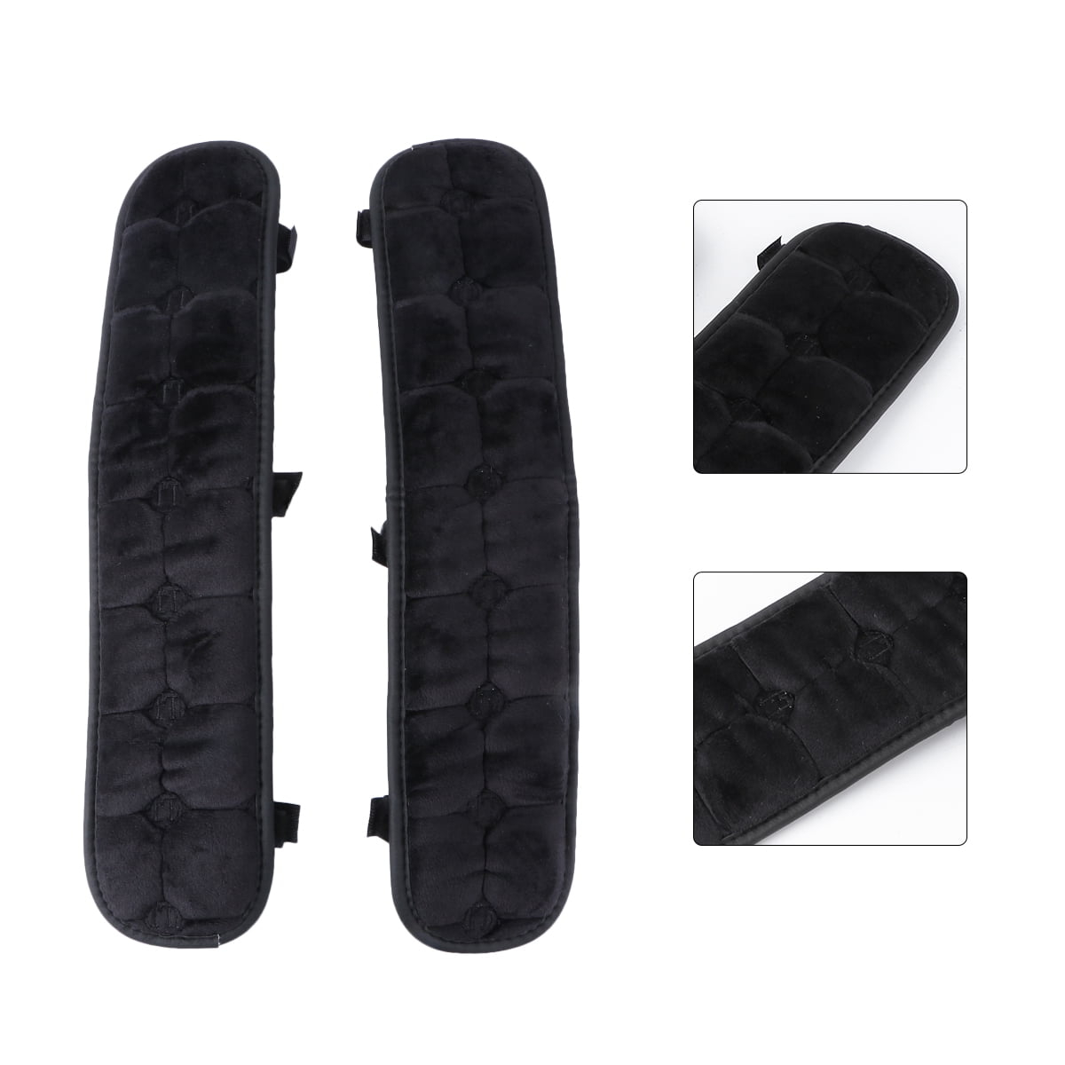 Black Memory Foam Office Chair Armrest Cushions