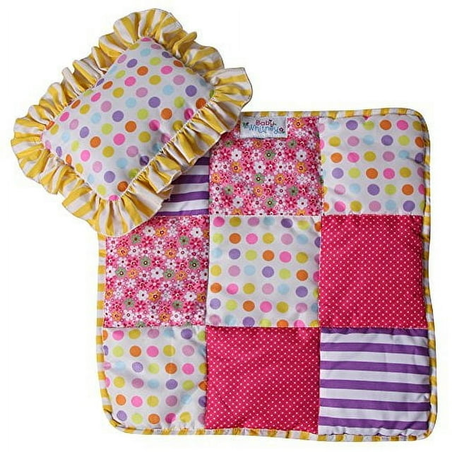 Baby Whitney Patchwork Doll 18 Quilt & Pillow Set (Doll Not Included)