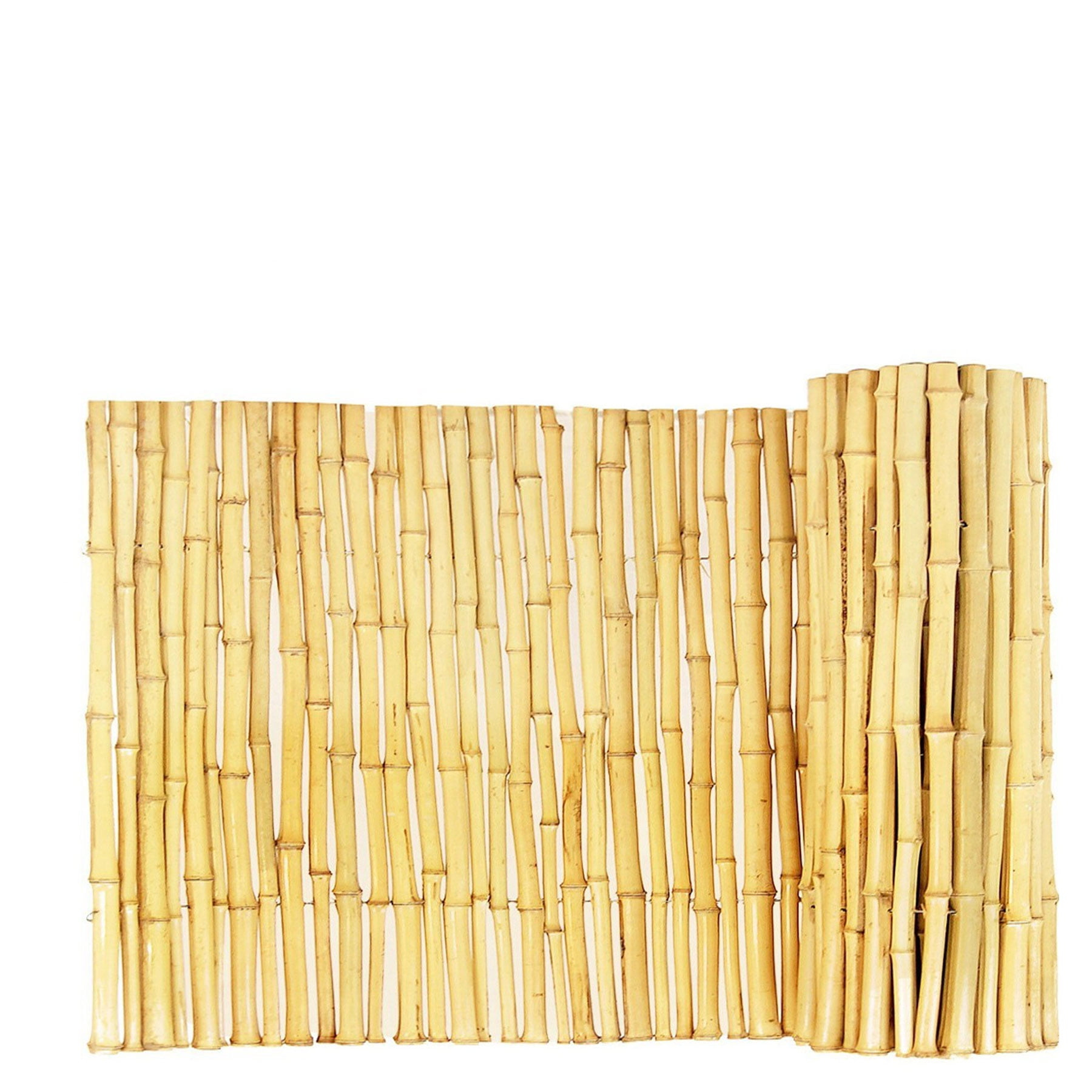 Backyard X-Scapes Natural Bamboo Fencing Garden Screen Rolled Fence Panel 1 in D x 3 ft H x 8 ft L