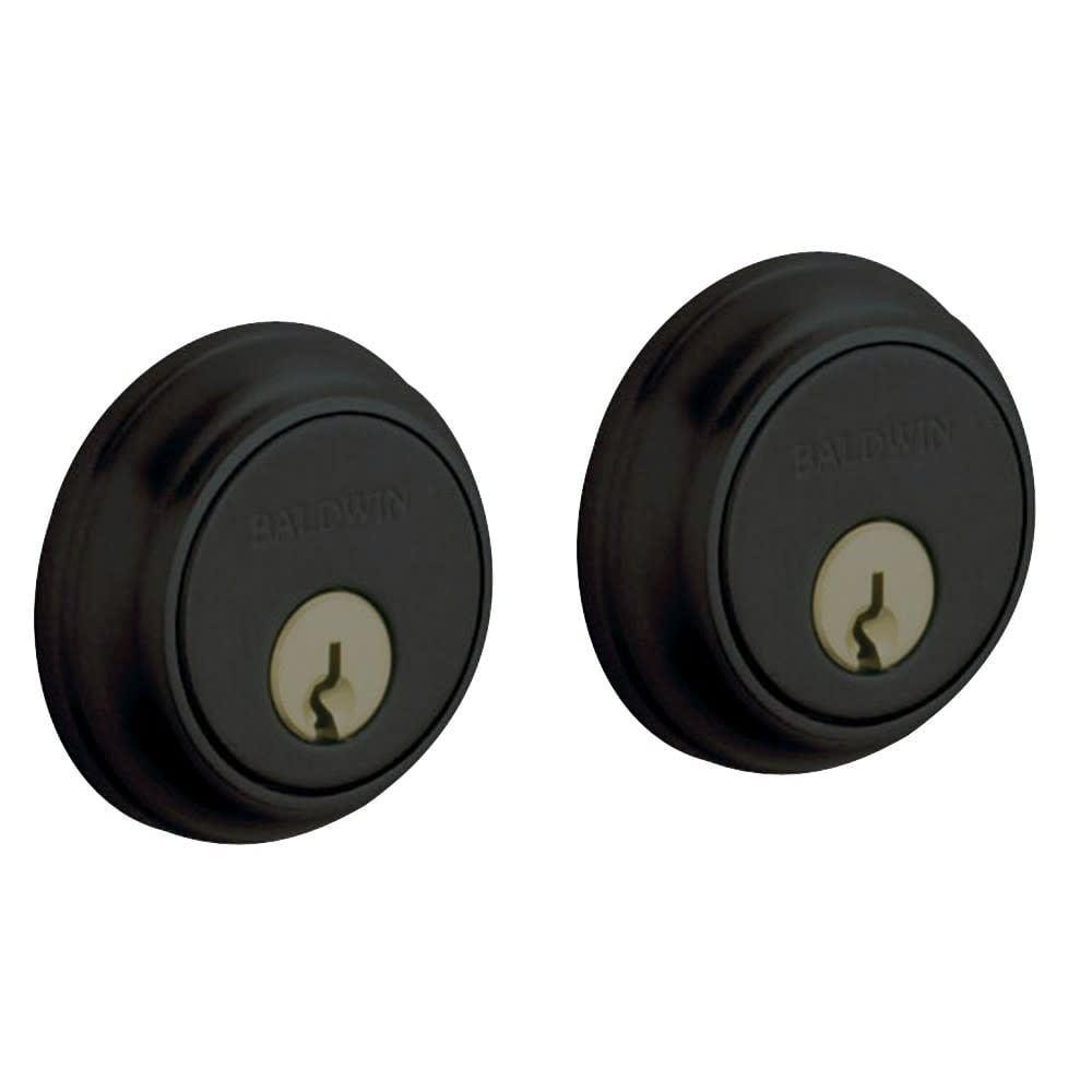 Baldwin 8021 Traditional Double Cylinder Deadbolt For 1-5/8" Bore Hole - Black