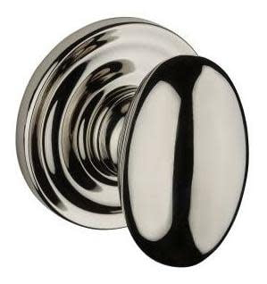 Ellipse Single Dummy Door Knob with Traditional Round Rose