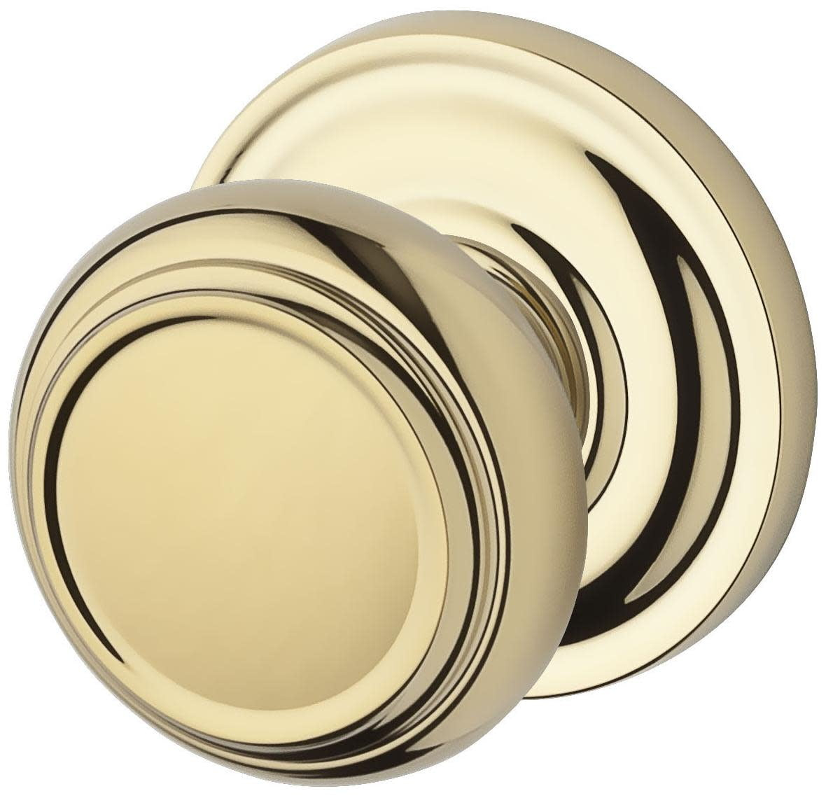 Traditional Passage Door Knob with Traditional Round Rose