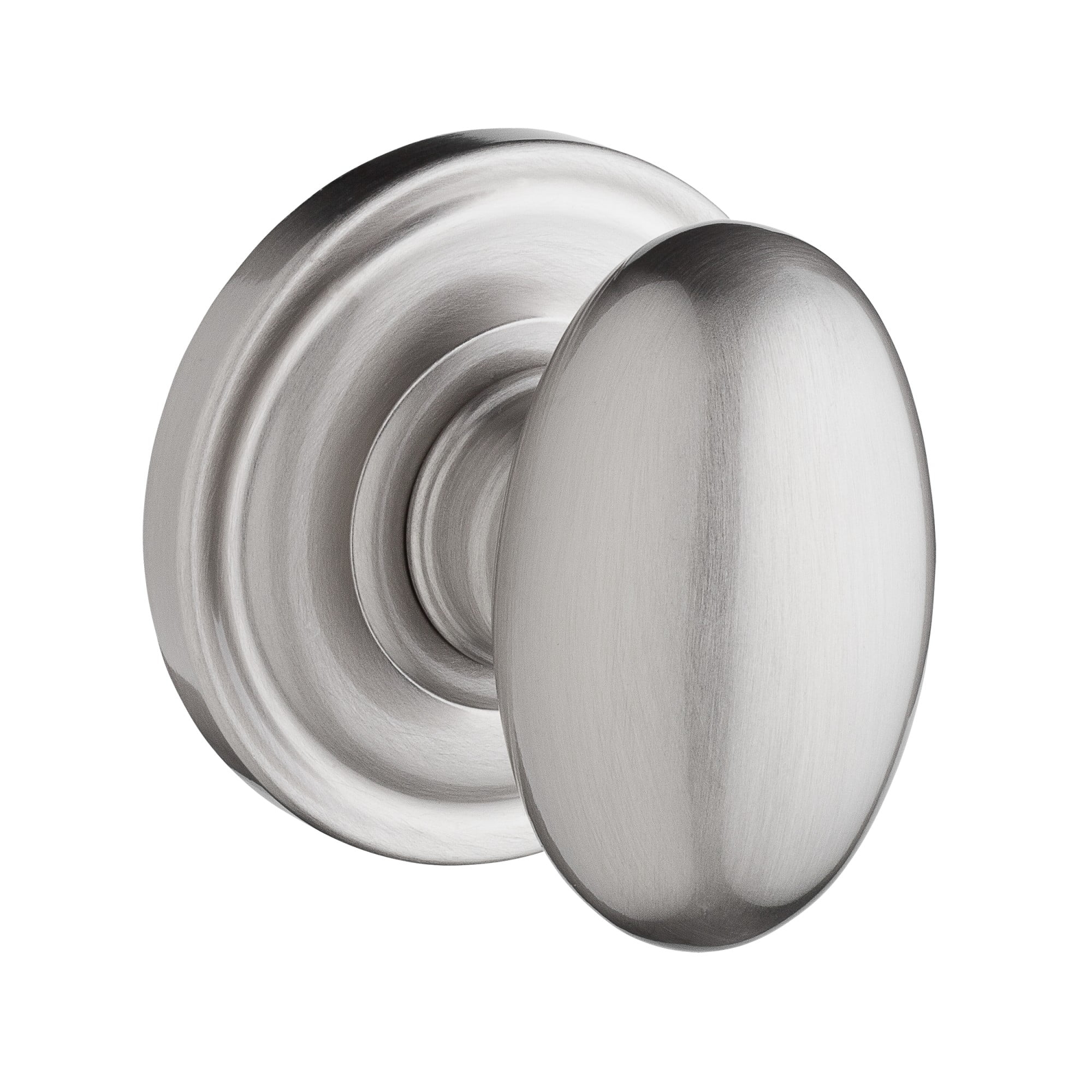 Ellipse Privacy Door Knob with Traditional Round Rose