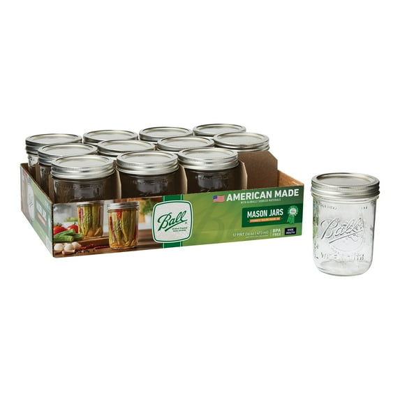 Ball Glass Jar - Set of 12