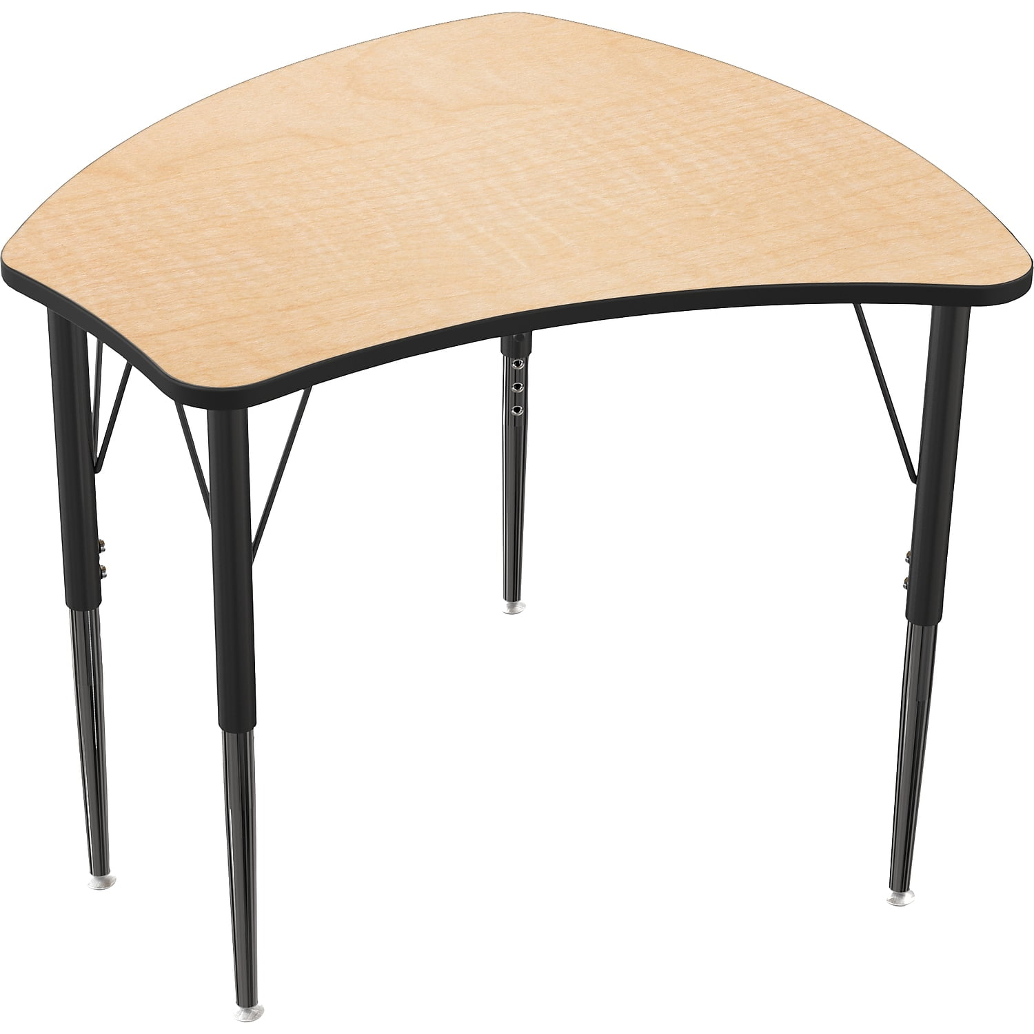 Balt Platinum Legs/Edgeband Small Shapes Desk Without Book Box Fusion Maple (90580)