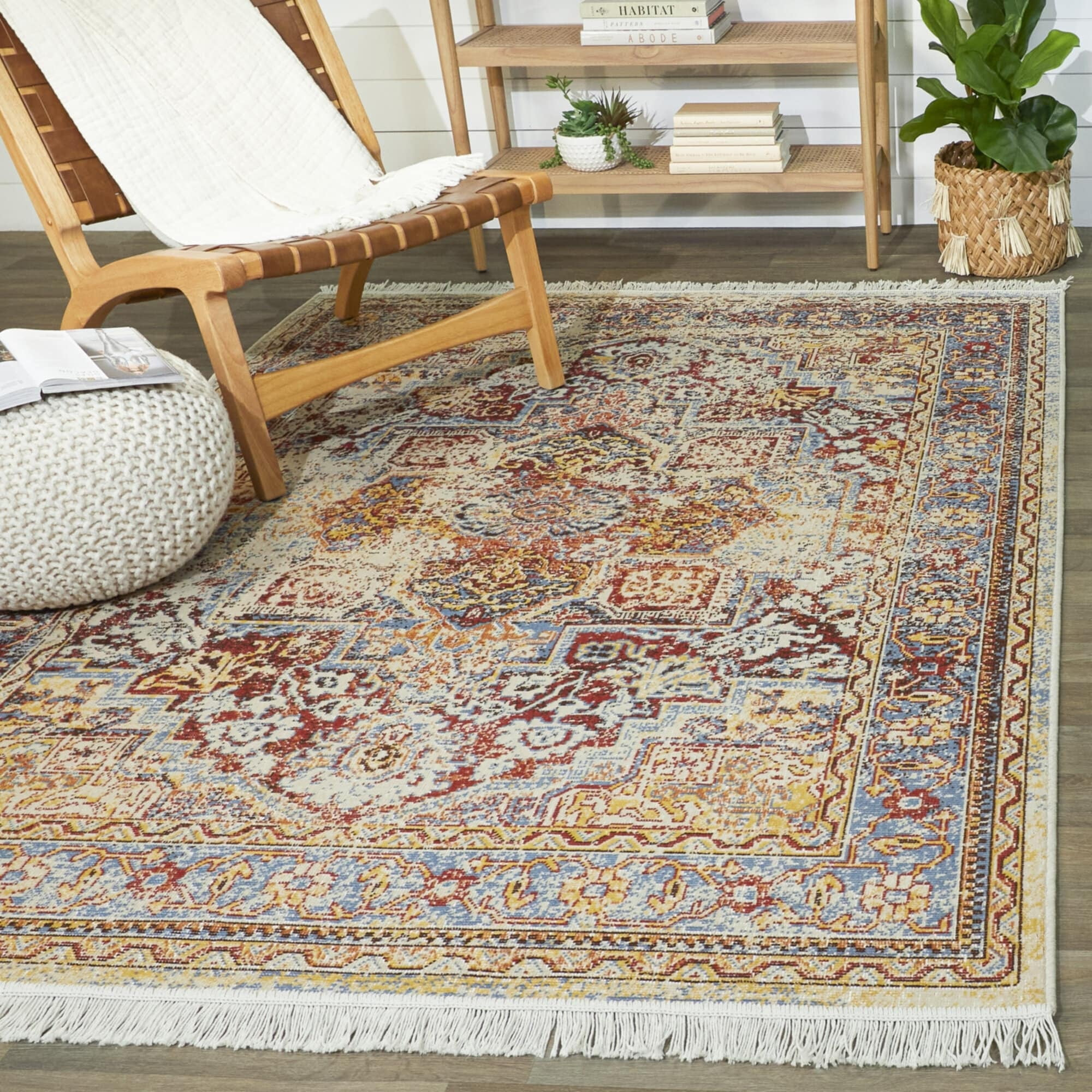 Balta Alekhine Vintage Traditional Recycled Area Rug 7'10" x 10' 8' x 10'