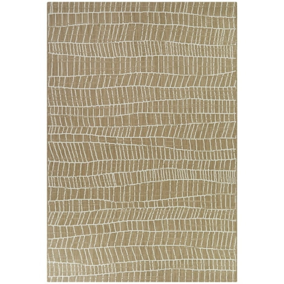 Balta Siegel Modern Geometric Indoor/Outdoor Area Rug 7'10" x 10' - Tan