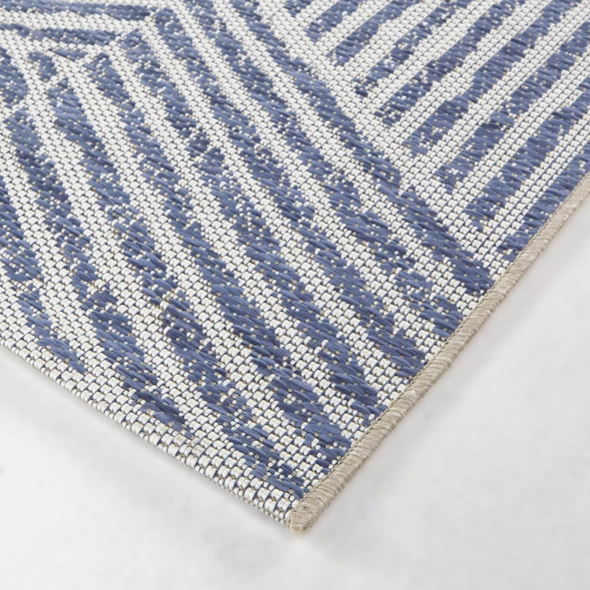 Balta US, Inc Darcy Modern Stripe Indoor/Outdoor Area Rug Blue 5'3" x 7' 5' x 8' Off-White Runner, Rectangle