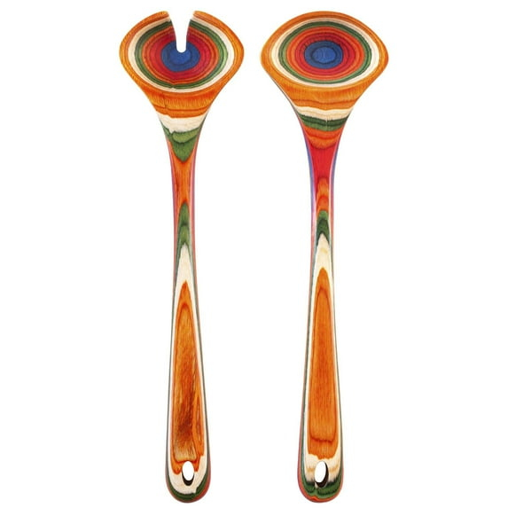 Baltique® Marrakesh Collection Wooden Salad Serving Utensil Set, 11-3/4" Long, One Pair