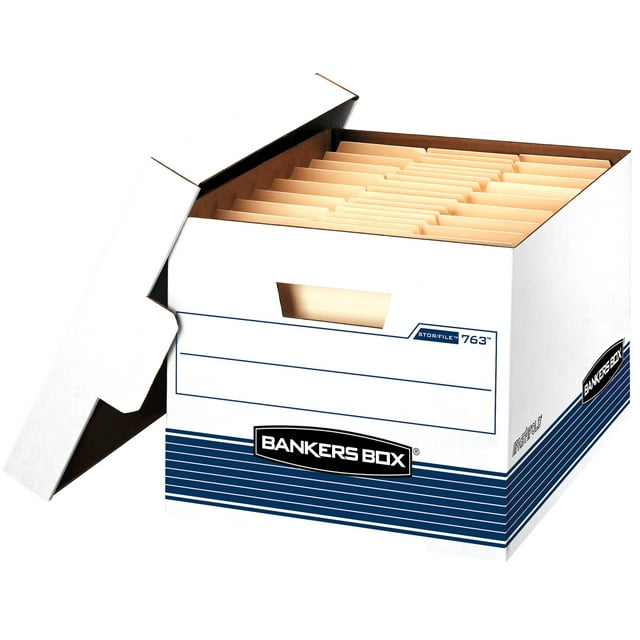 Bankers Box Stor/File Medium-Duty - Letter/Legal, White 3 Pk