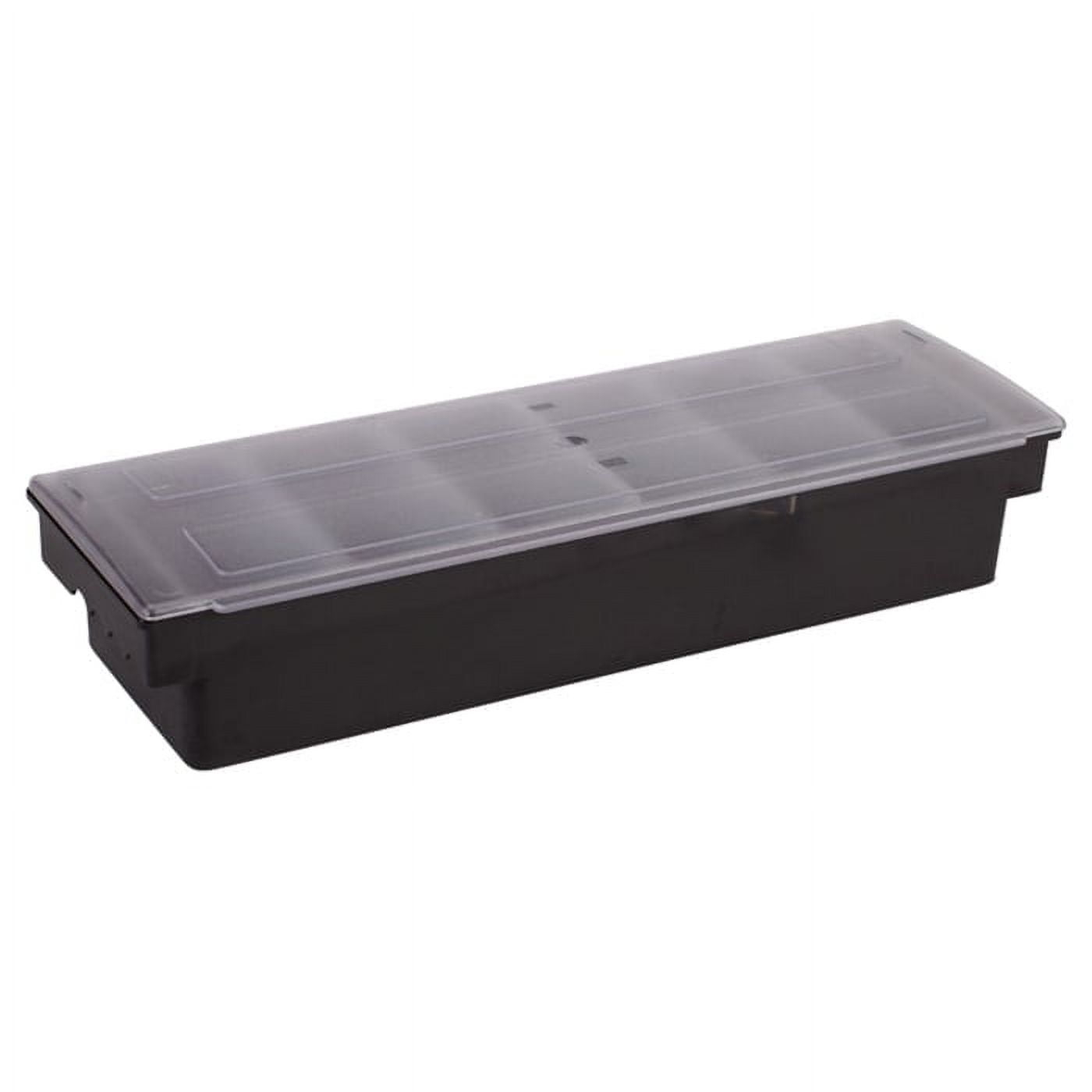 Bar Garnish Tray with Lid - Plastic - 6 Compartments barware Winco