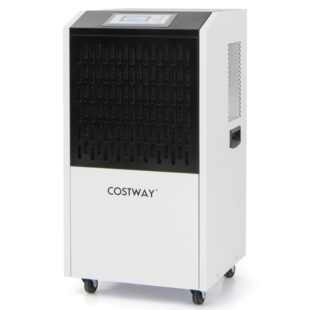 Spaco 250 Pints Commercial Dehumidifier with Drain Hose Large Spaces up to 8500 Sq.Ft-White, Dehumidifier for Basement and Bedroom