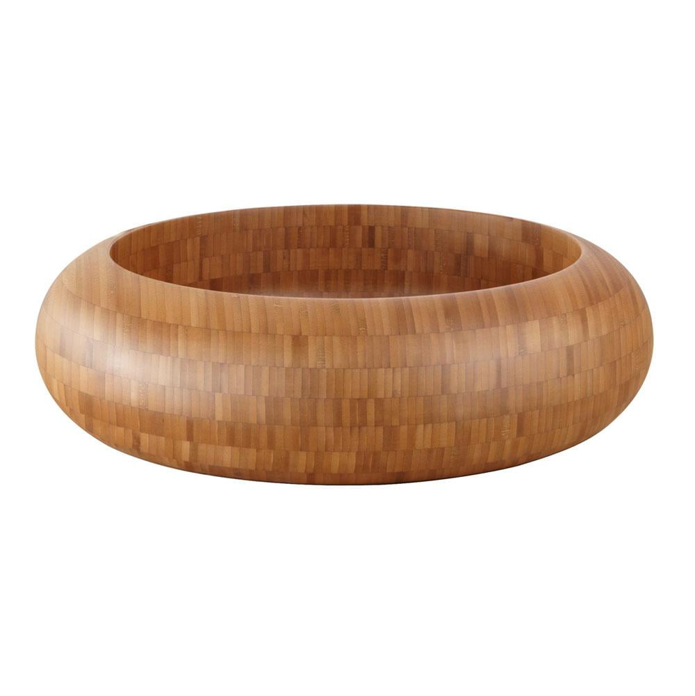 Barclay Malta 16.5'' Natural Bamboo Wood Circular Bathroom Sink