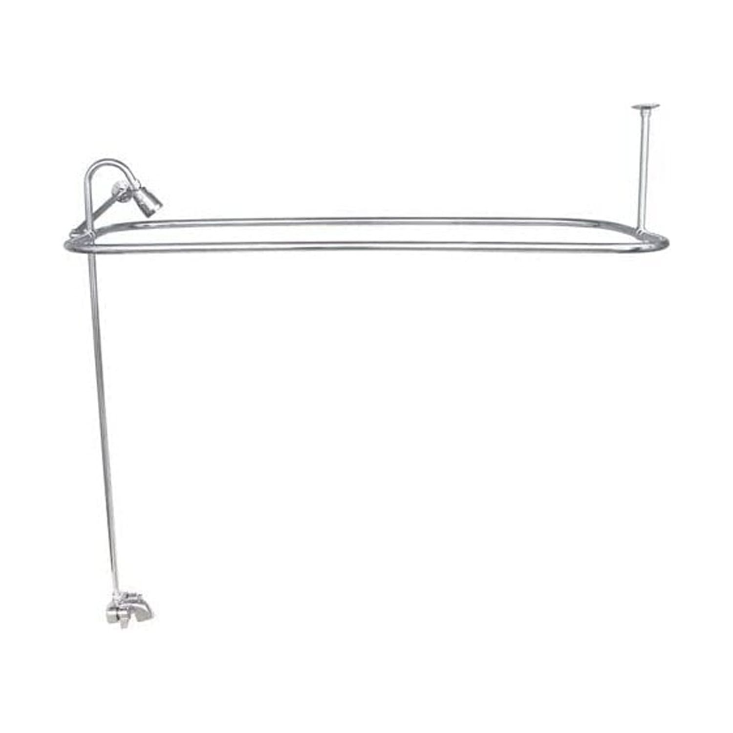 2 Handle Bathroom Clawfoot Tub Faucet with Diverter
