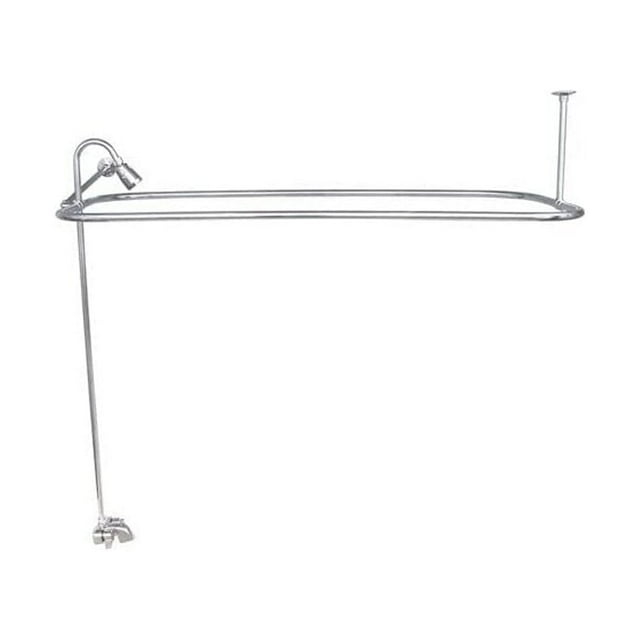 2 Handle Bathroom Clawfoot Tub Faucet with Diverter