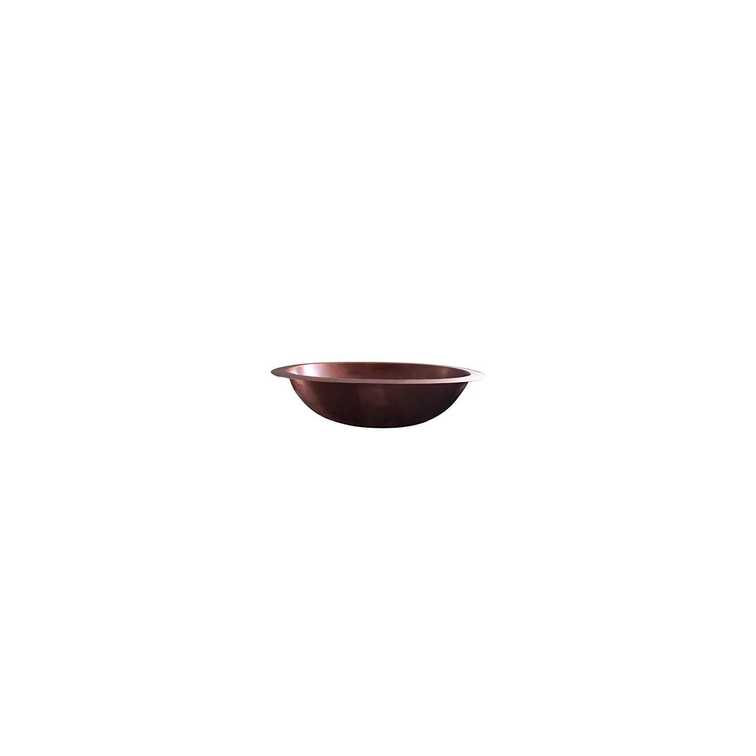 Barclay Finn 15.5'' Smooth Antique Copper Metal Oval Bathroom Sink