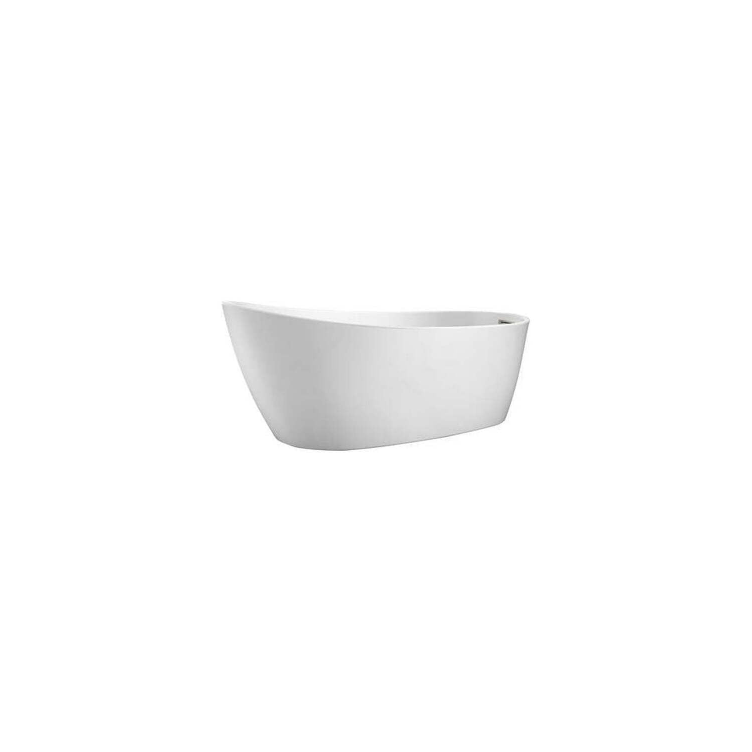 Lorenzo 60'' x 27.5'' Freestanding Soaking Acrylic Bathtub