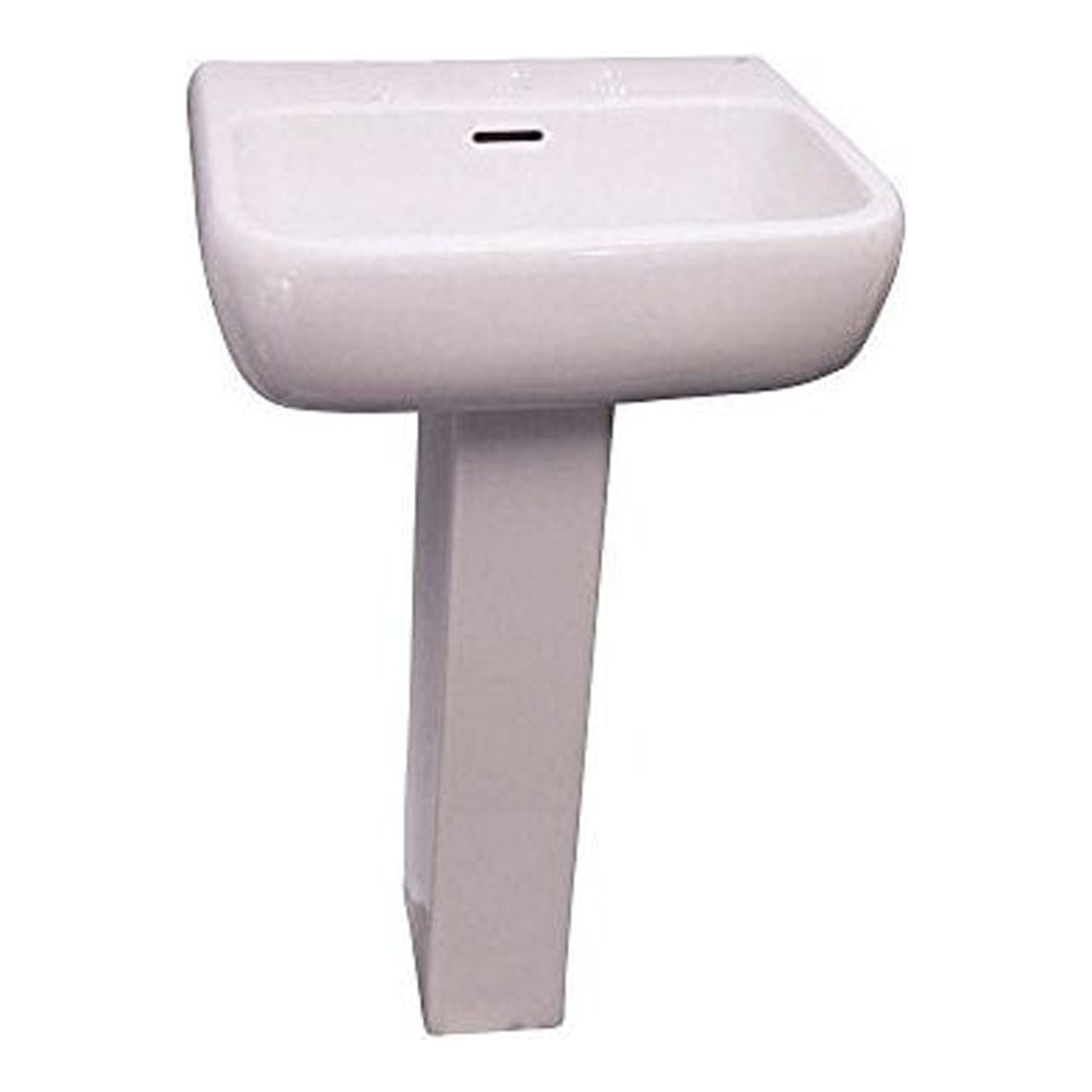 Barclay Metropolitan 16.375'' White Vitreous China Rectangular Bathroom Sink with Overflow