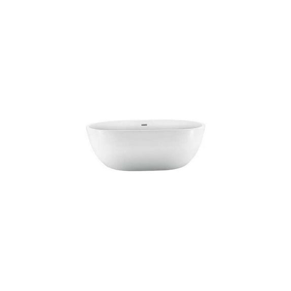 Piper 70.75'' x 45.25'' Freestanding Soaking Acrylic Bathtub